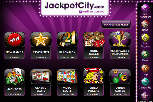 Play games at JackpotCity Casino Online