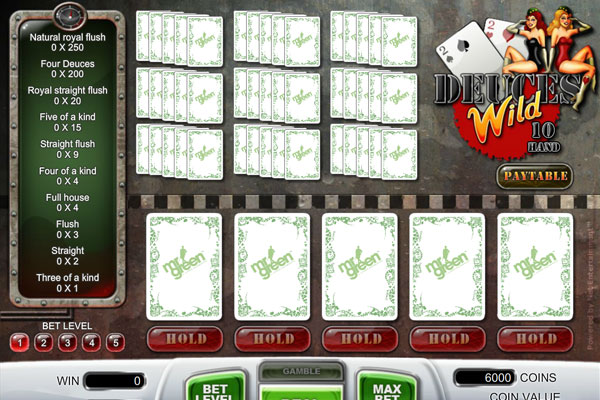 Play video poker at Mr Green Casino Online