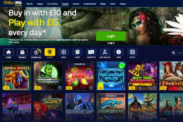 Play at William Hill Casino Online