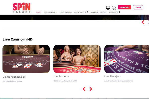 Play games at Spin Casino Online